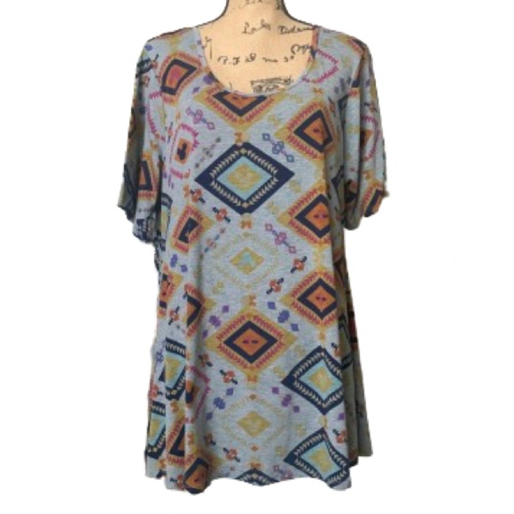 LulaRoe Disney Hidden Mickey Aztec Irma Tunic